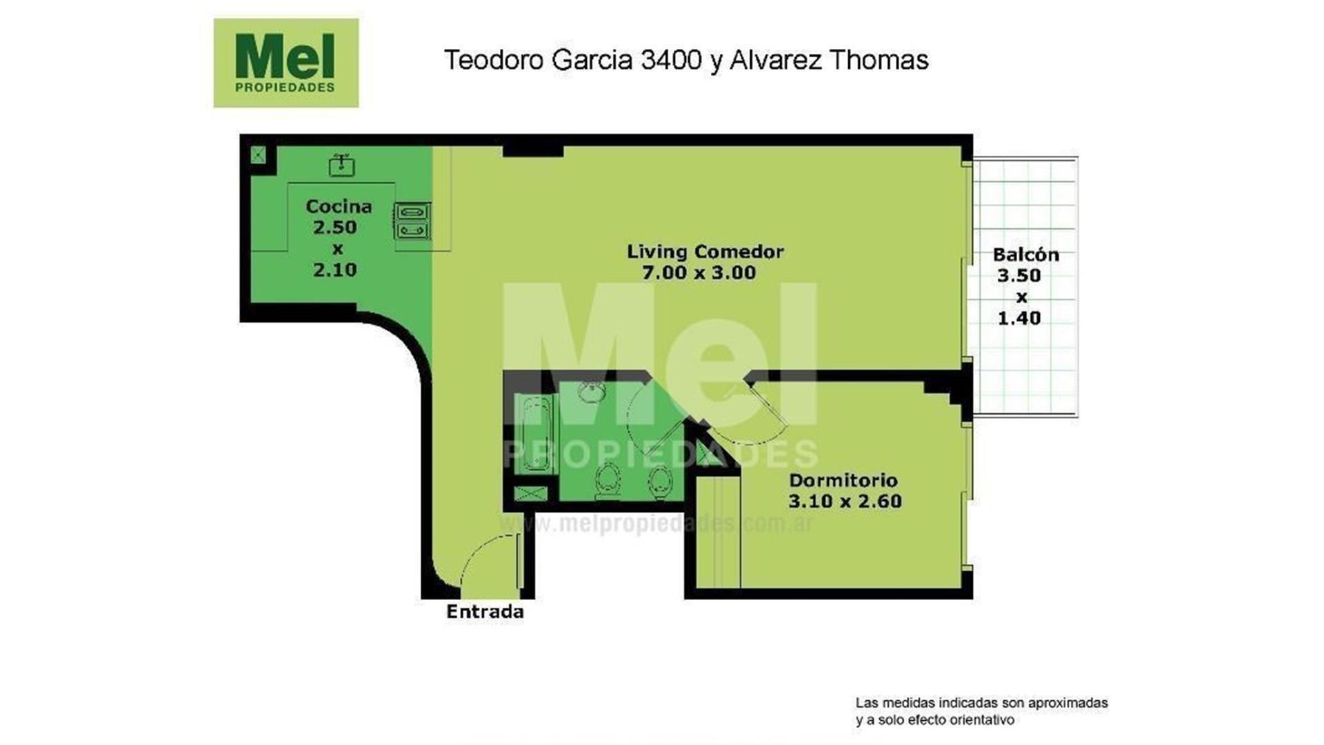 Teodoro García 3400, Piso 2