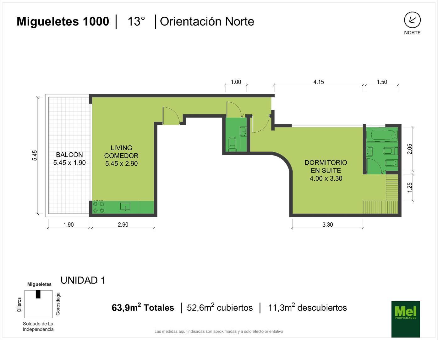 Migueletes 1000, Piso 13