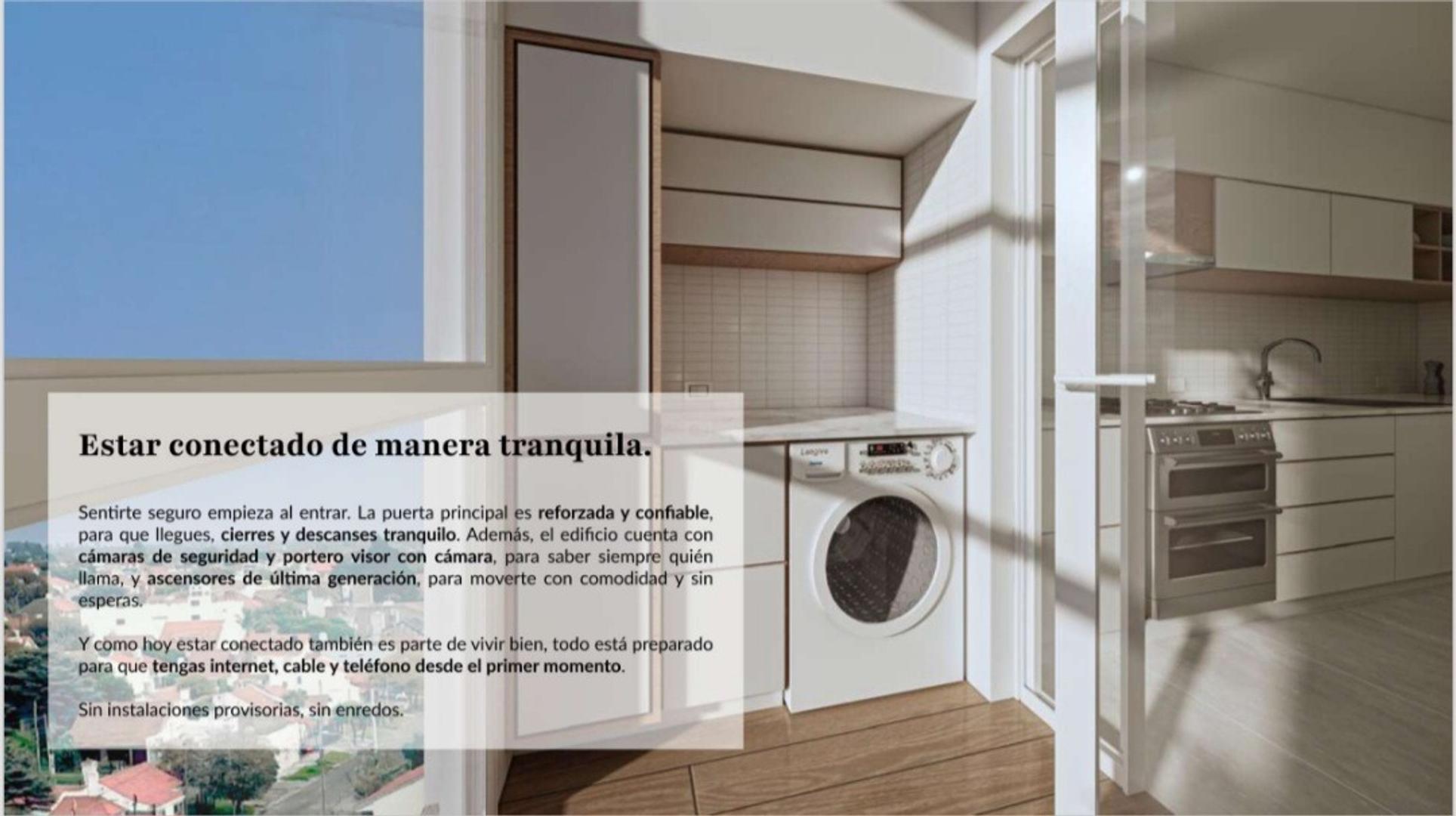 Departamento 2 ambientes con 1 baño