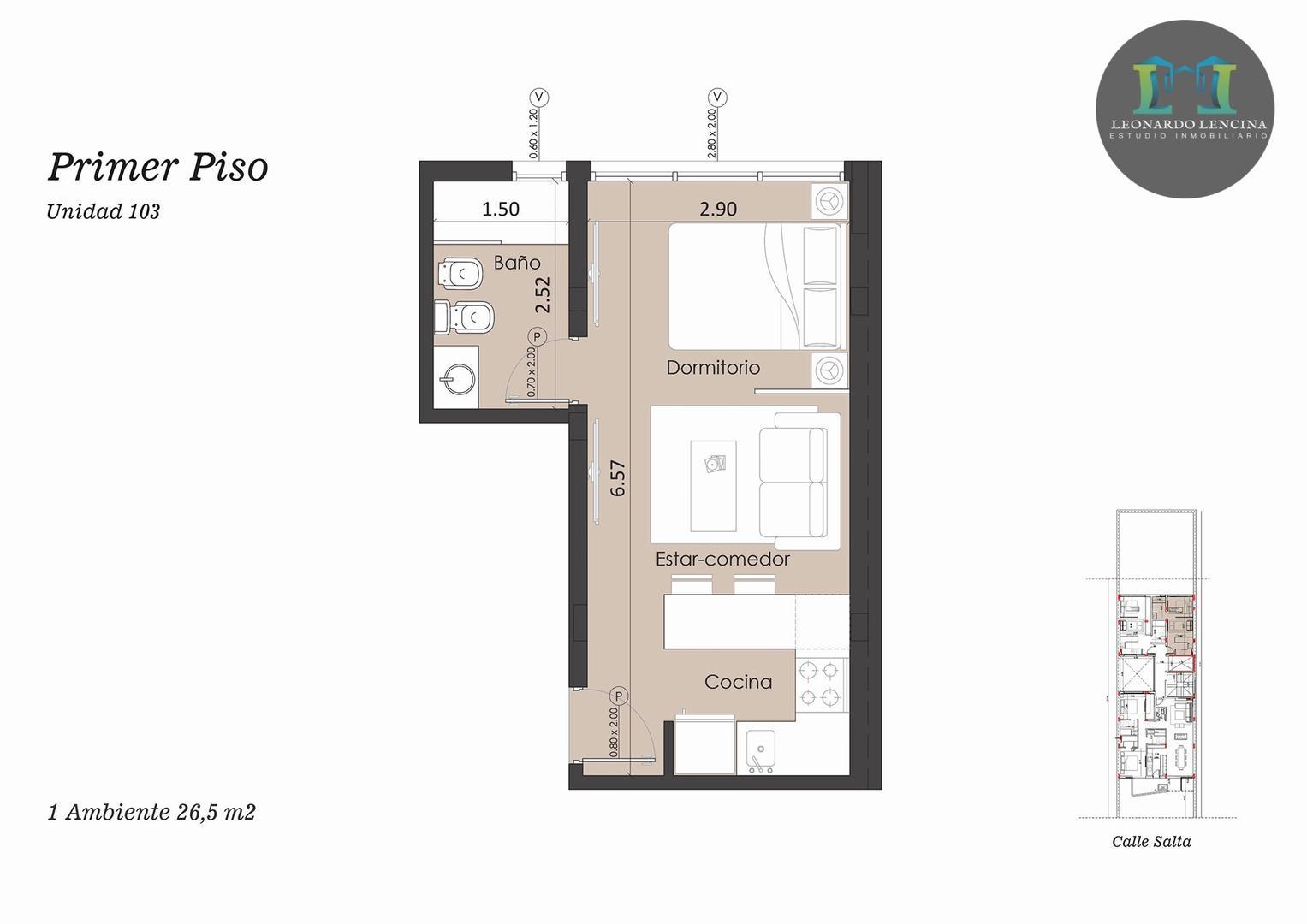 Departamento en Venta en San Jose, USD 69.000