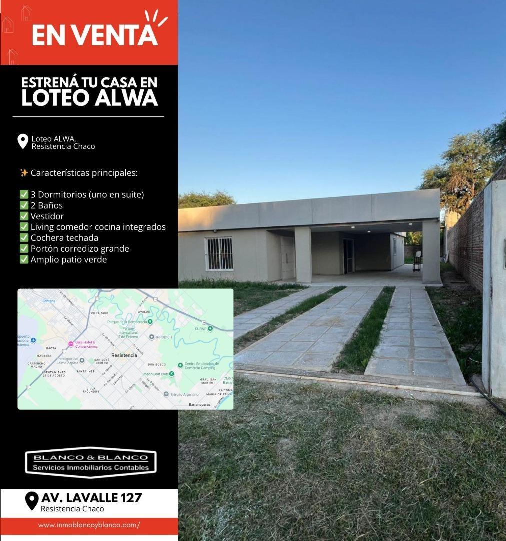 ¡Estrená tu Casa en Loteo ALWA!