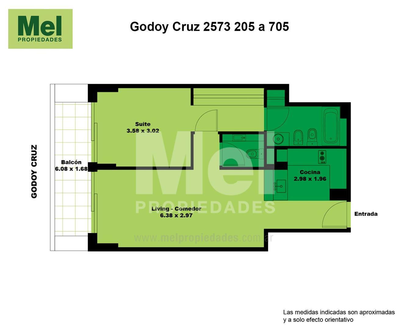 Godoy Cruz 2500, Piso 2