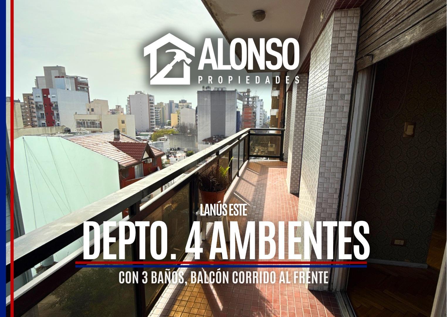 DEPARTAMENTO 4 AMBIENTES CON BALCÓN EN VENTA EN LANUS