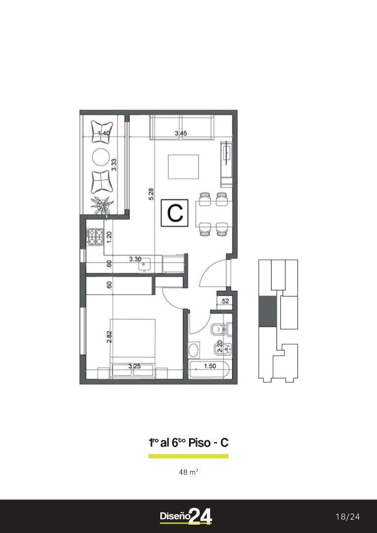 24 De Octubre 550 , Piso 4