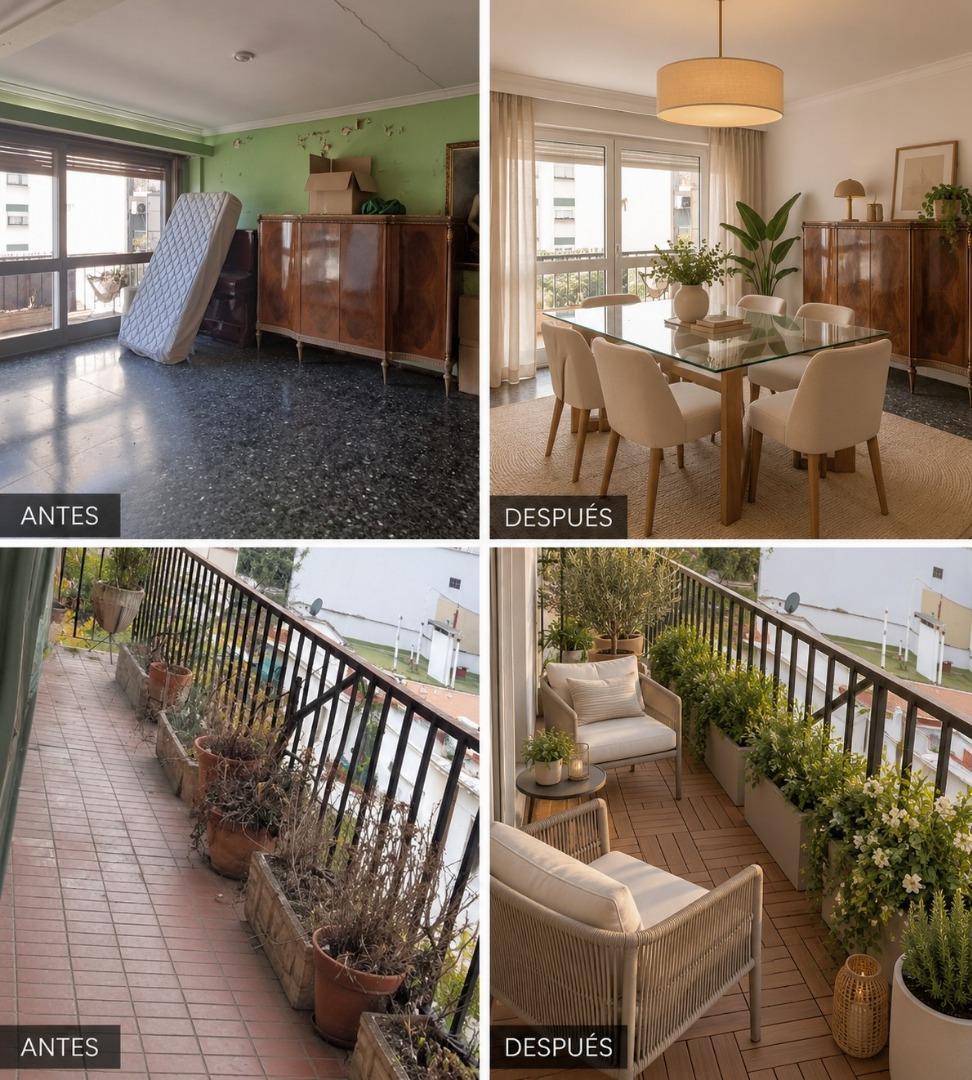 SEMIPISO 3 AMB  90m2 c/DEP/SERV  FRENTE BCON A RECICLAR