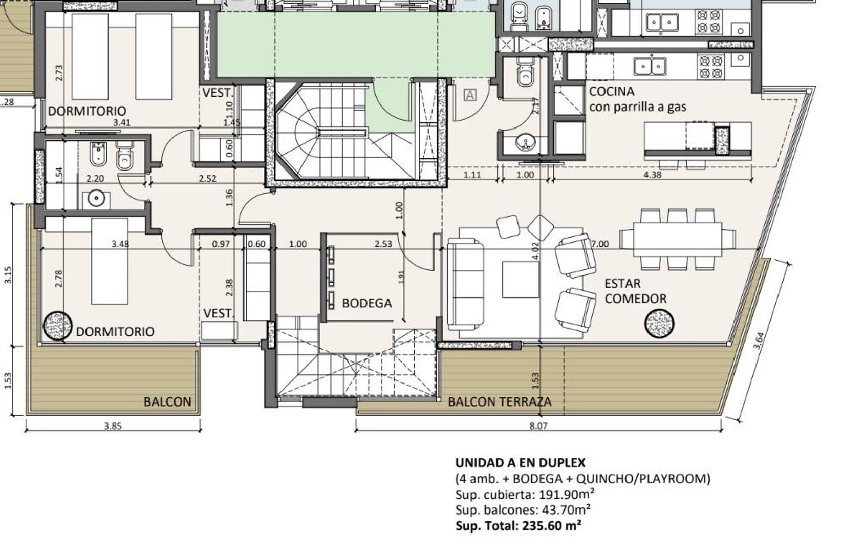 Departamento en Venta de 3 dormitorios
