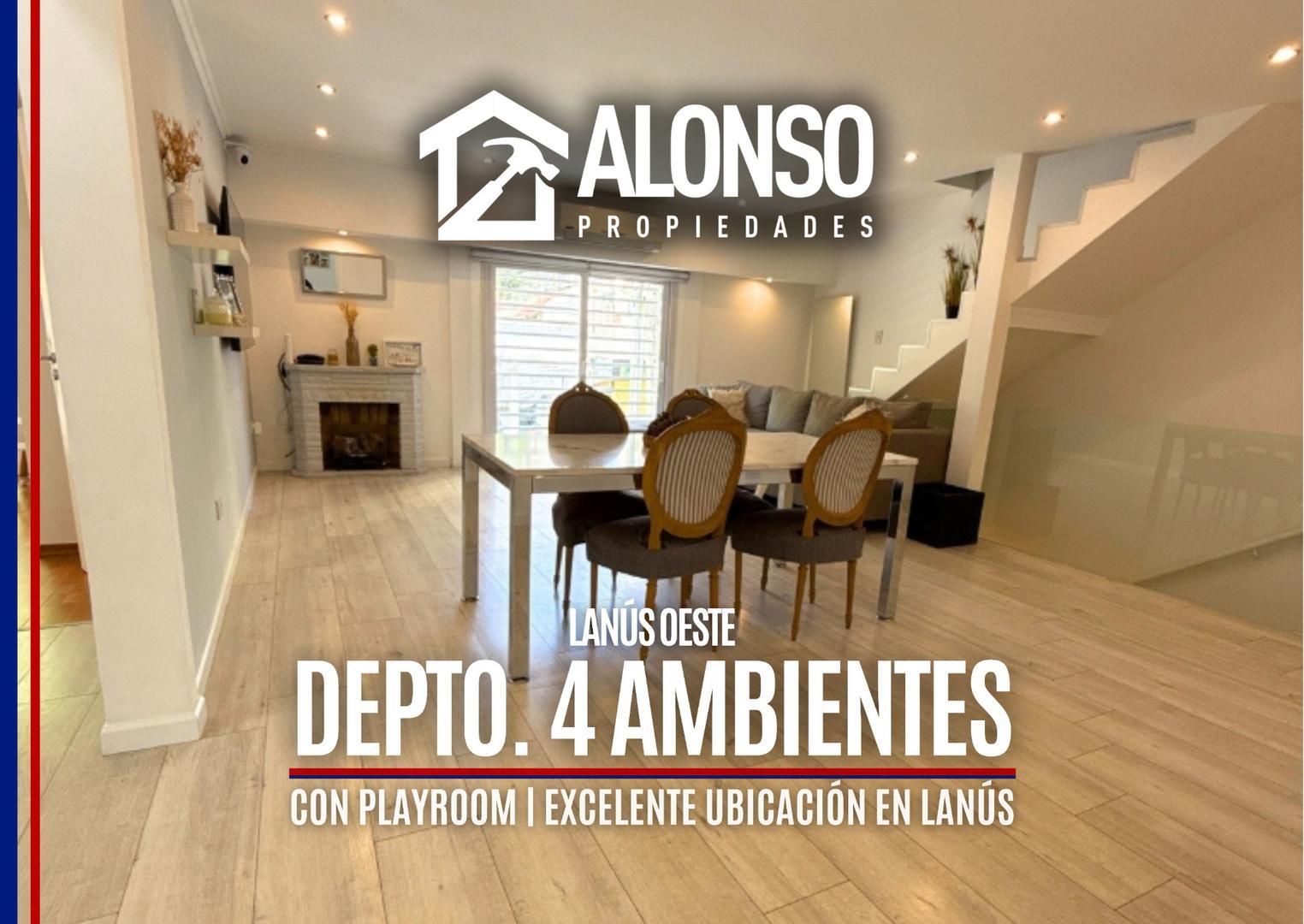 Depto. tipo casa 4 Ambientes en venta en Lanusita