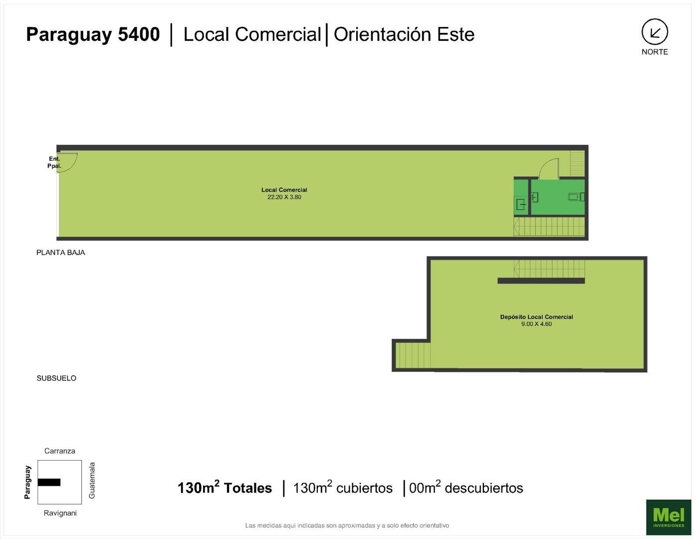 Local con Subsuelo en Venta. Palermo, Paraguay 5442