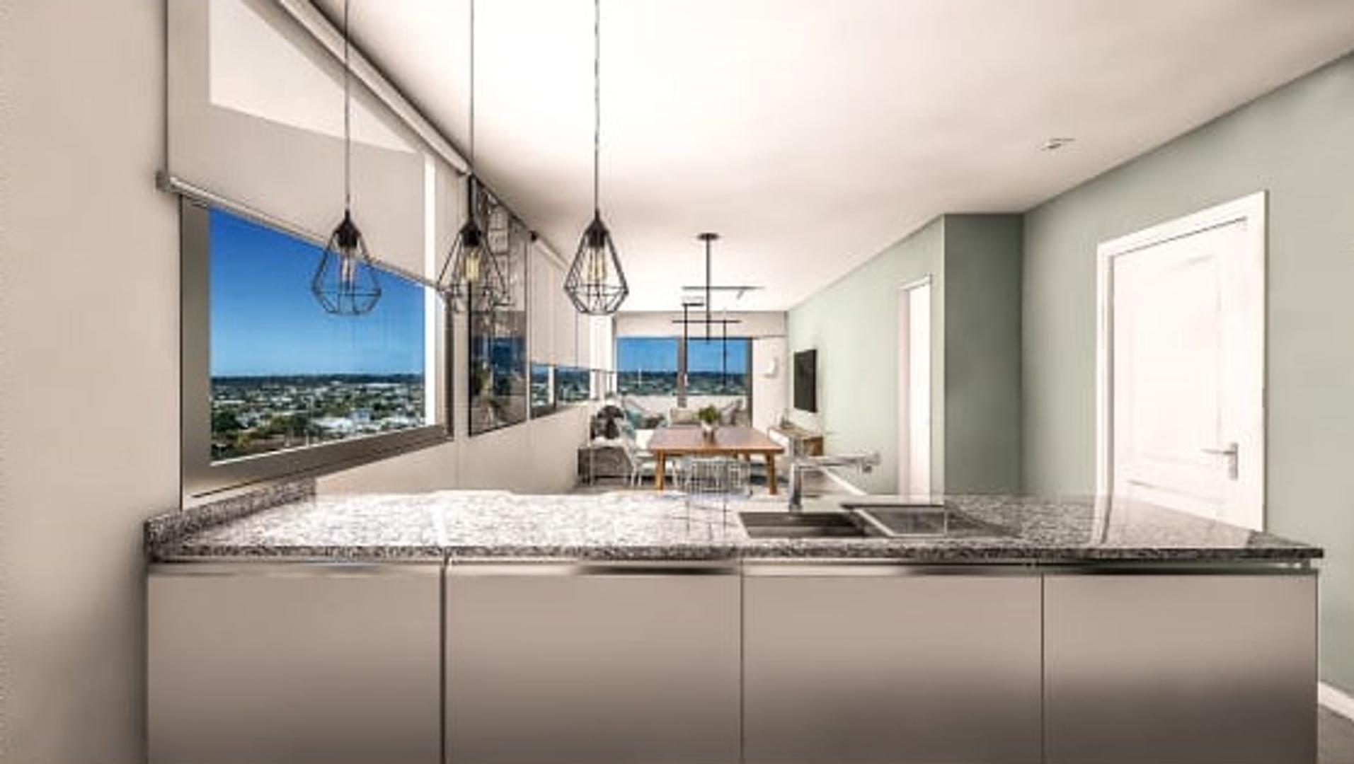 Departamento 2 ambientes con 1 baño