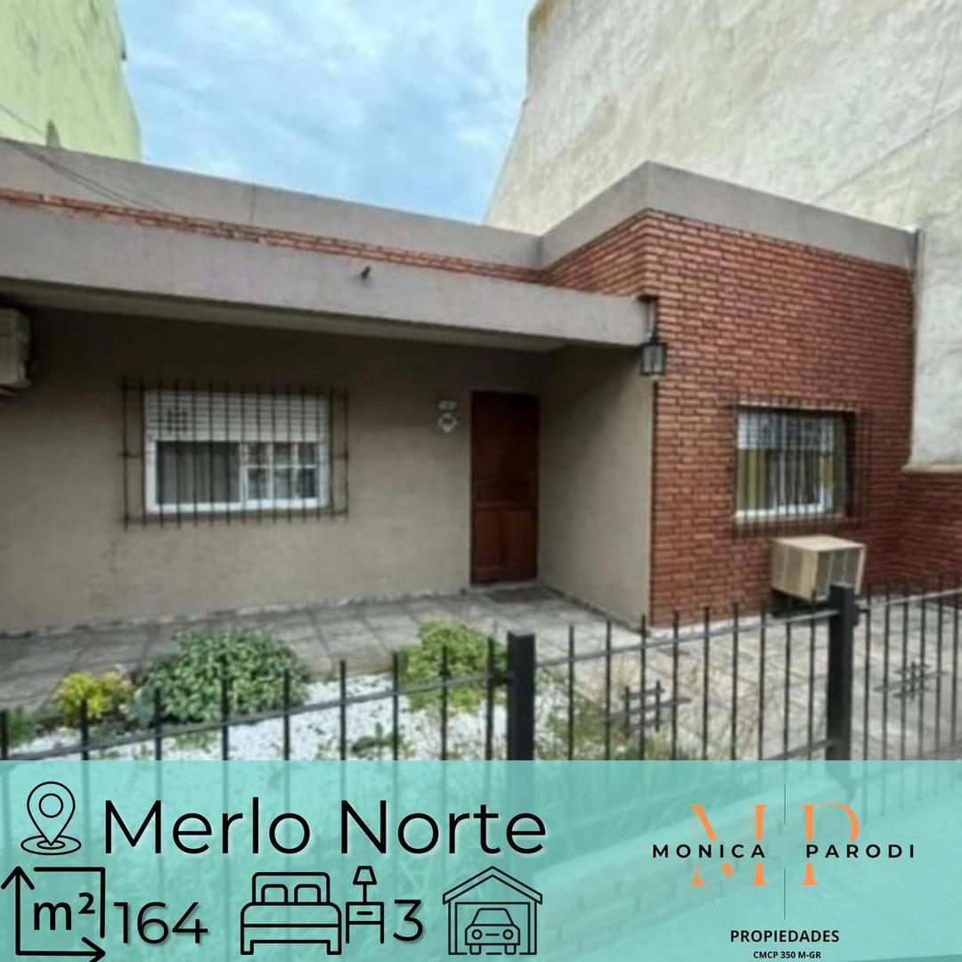CASA DE 4 AMBIENTES EN VENTA EN MERLO NORTE