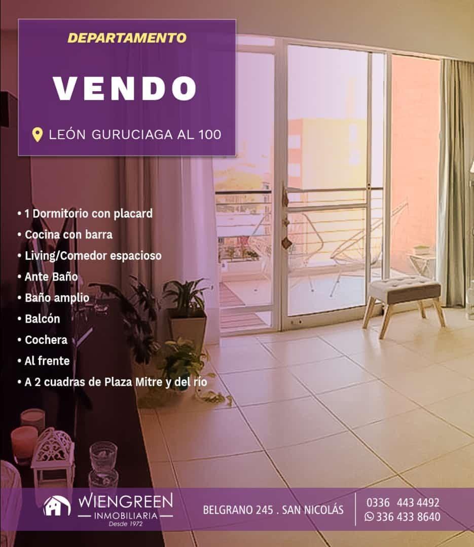 Vendo hermoso departamento de 1 habitacion