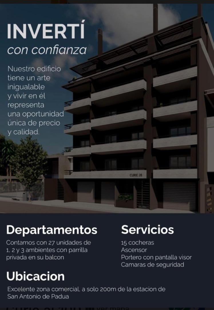 Departamento 2 ambientes con 1 baño