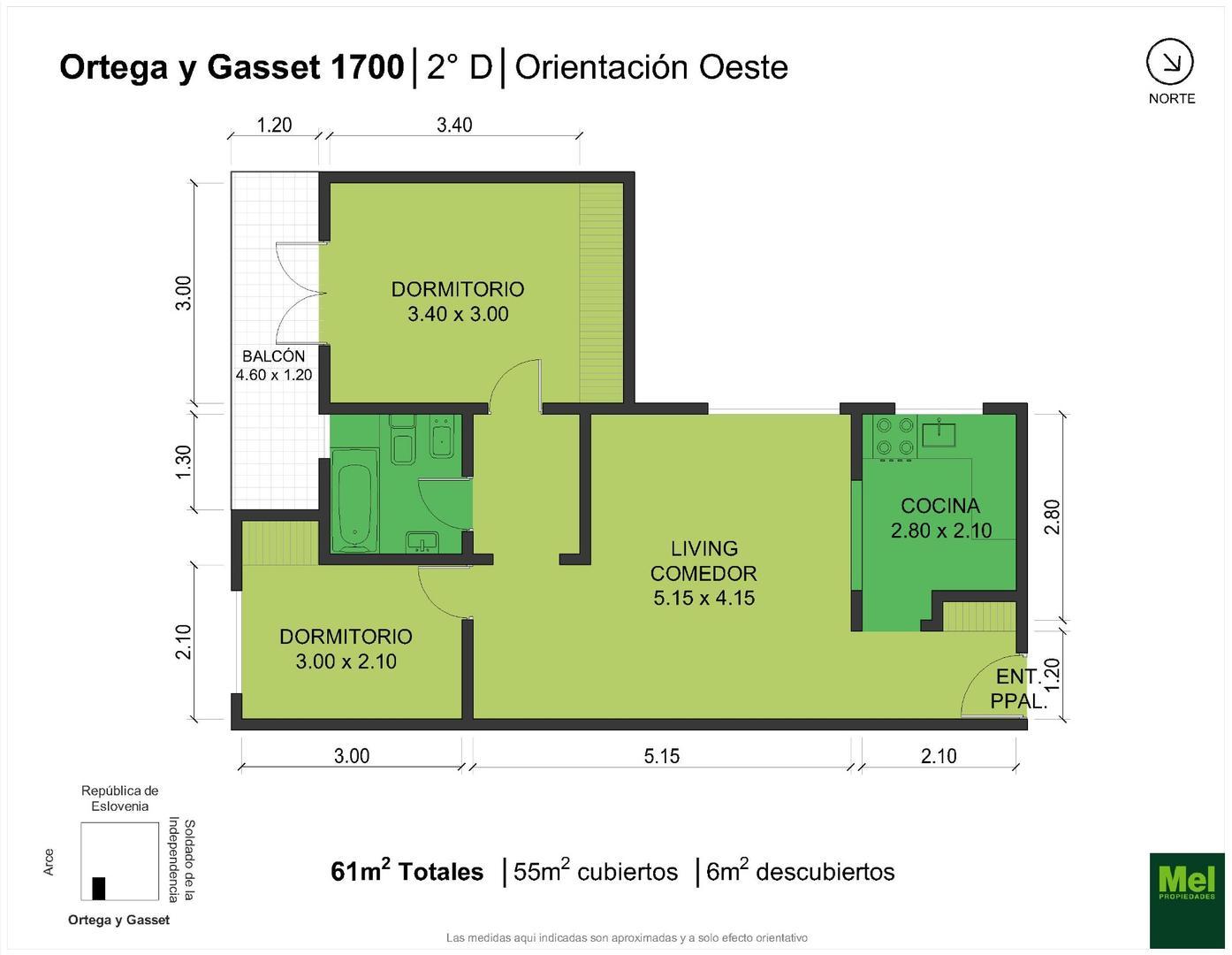 Ortega Y Gasset 1700, Piso 2