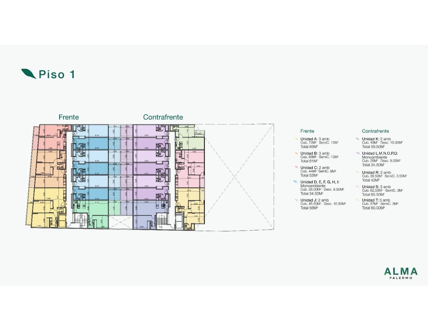 Departamento en Venta de 2 ambientes