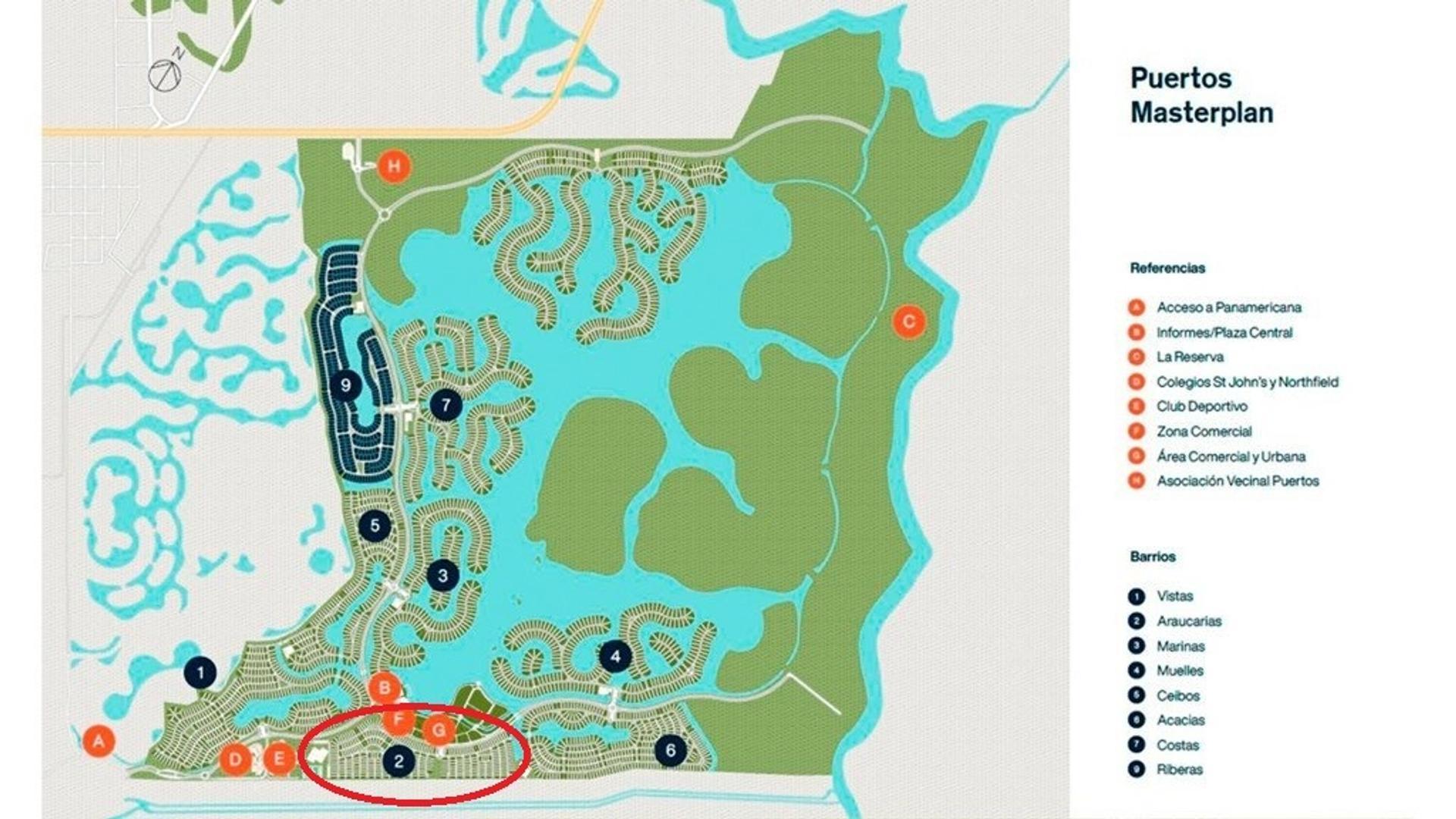 Lote interno de 528 m2 en Aracarias – Puertos del Lago