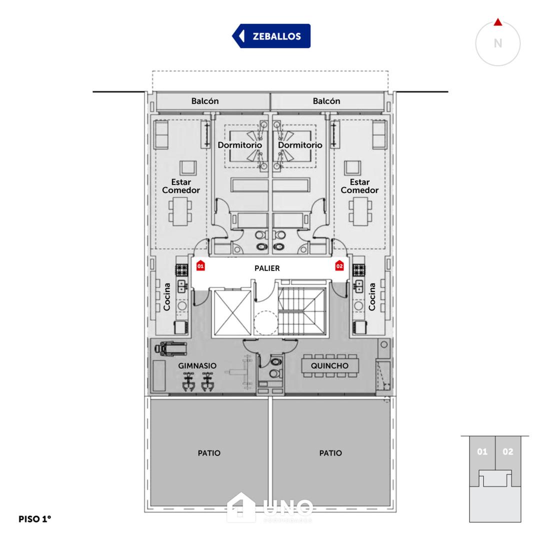Departamento en Venta de 2 dormitorios