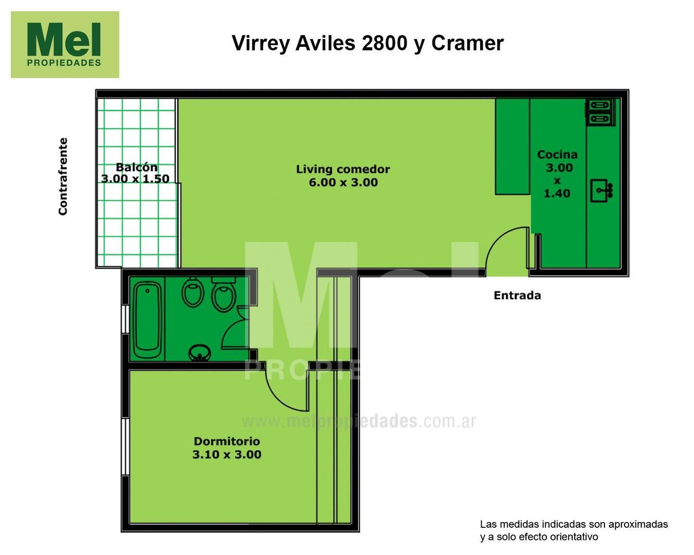 Virrey Aviles 2800, Piso 3