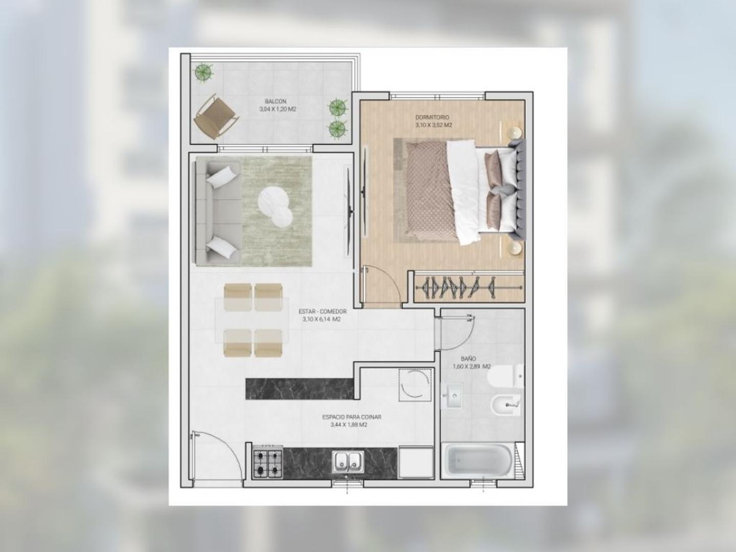 TU PRIMER DEPARTAMENTO | 2 Ambientes | Villa Bosch 2026