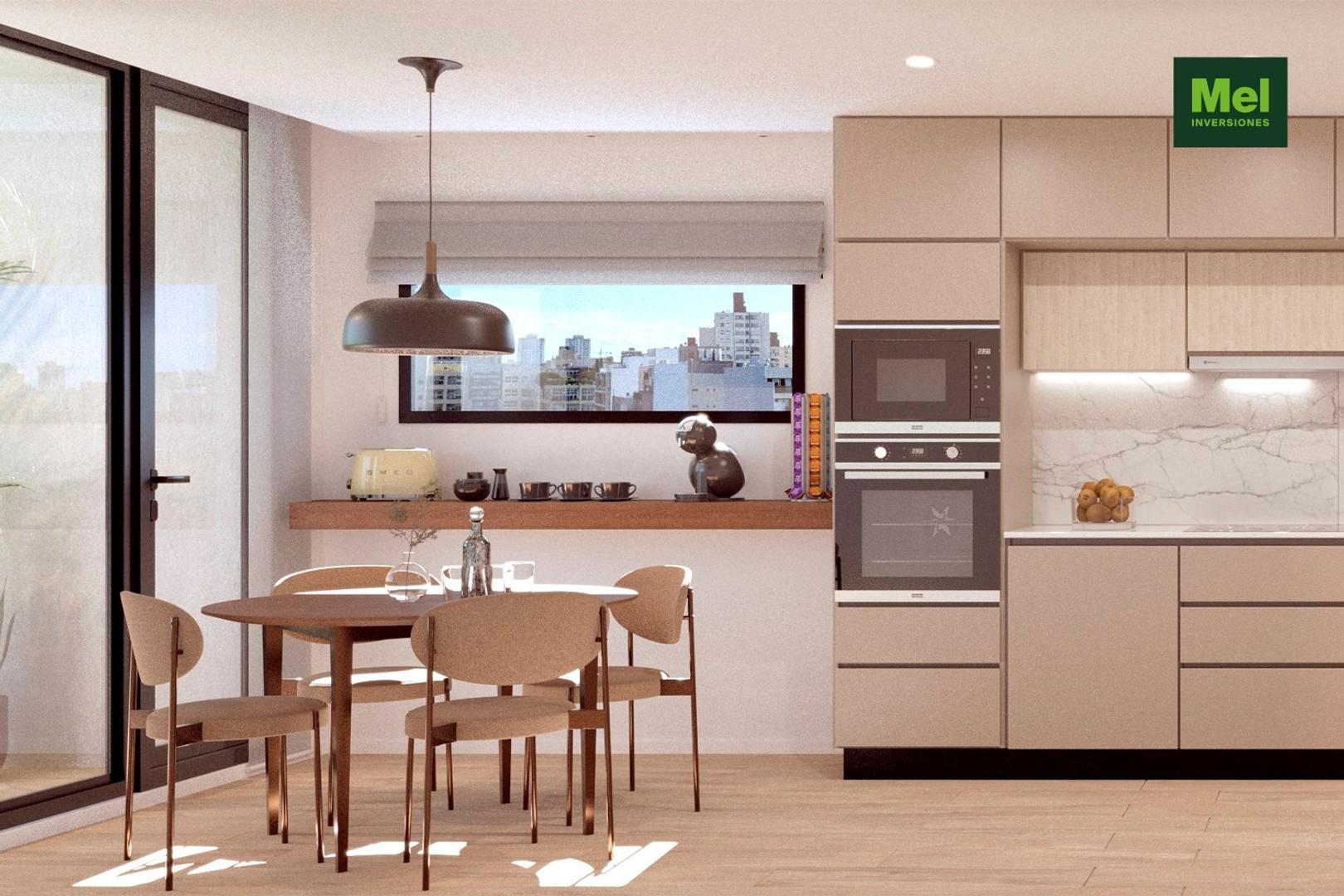 Departamento 2 ambientes con 1 baño