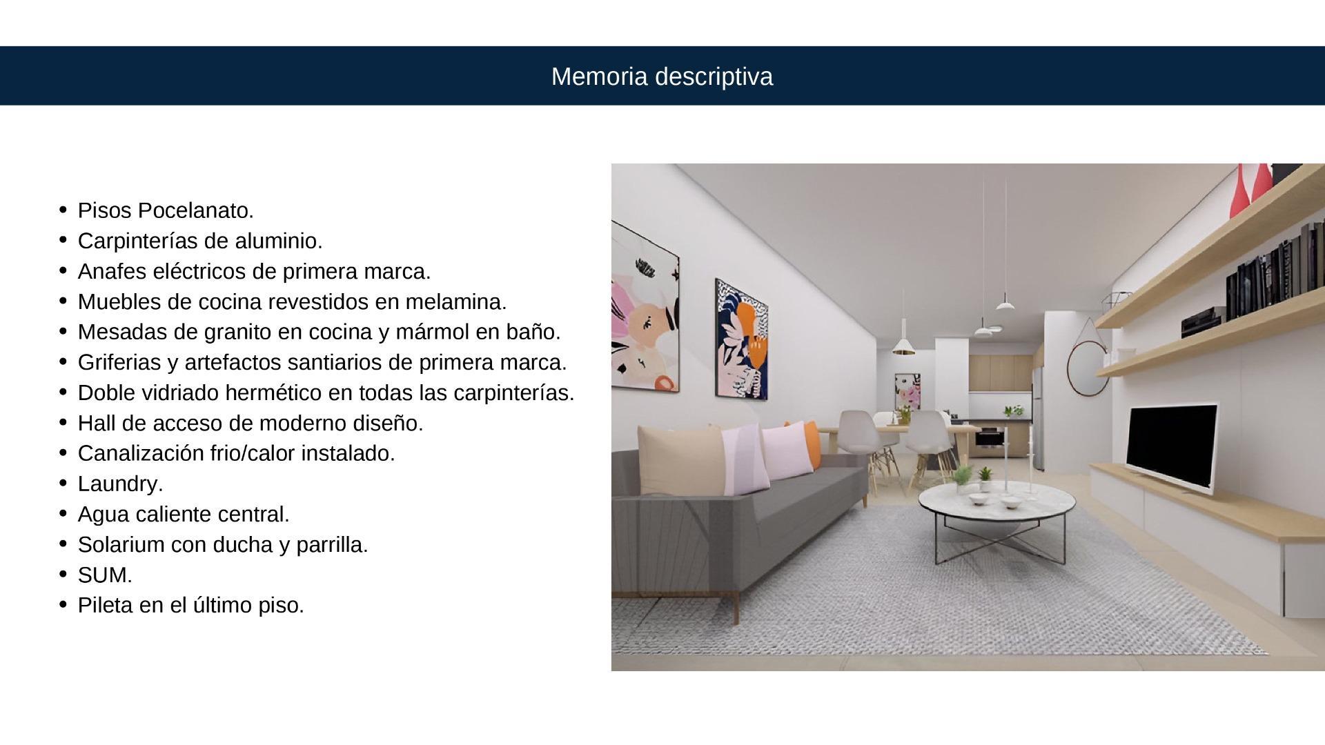 Departamento 2 ambientes con 2 baños