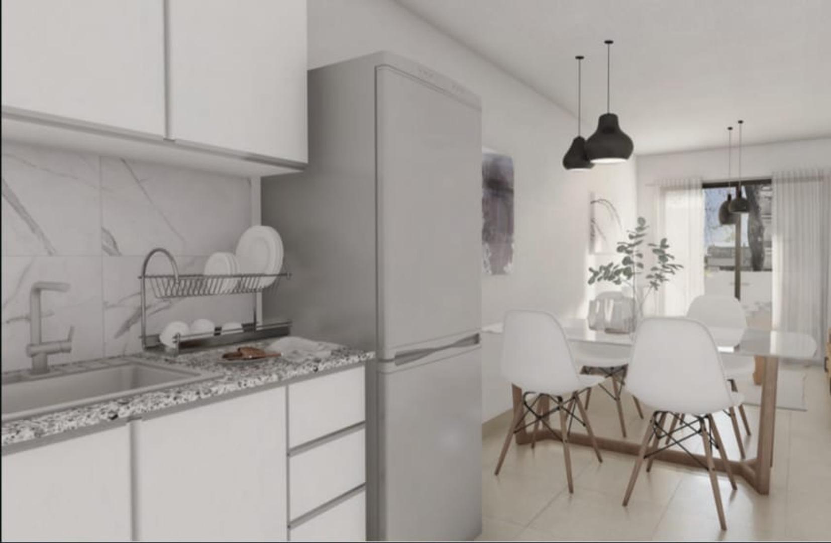 Departamento 2 ambientes con 1 baño