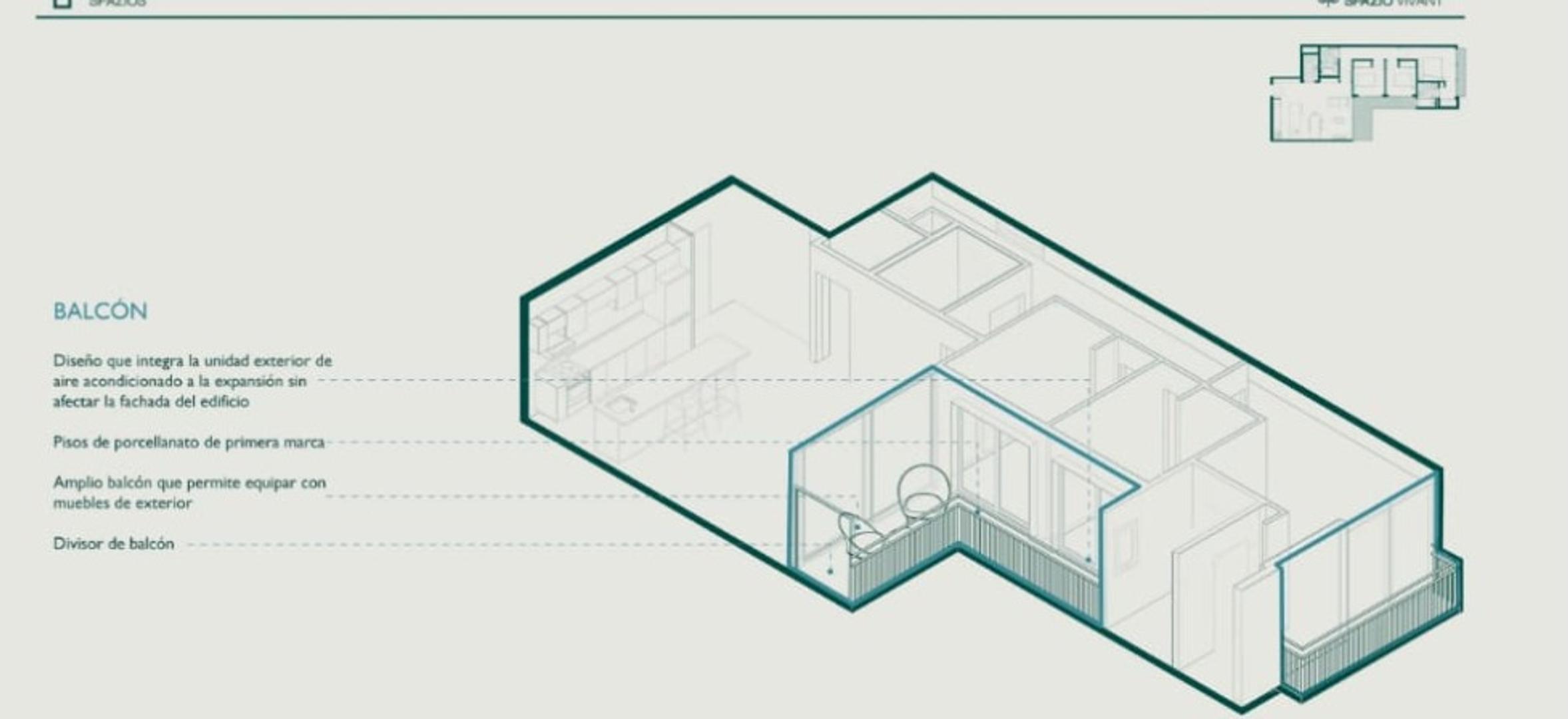 Departamento en Venta en Nuñez, USD 309.000