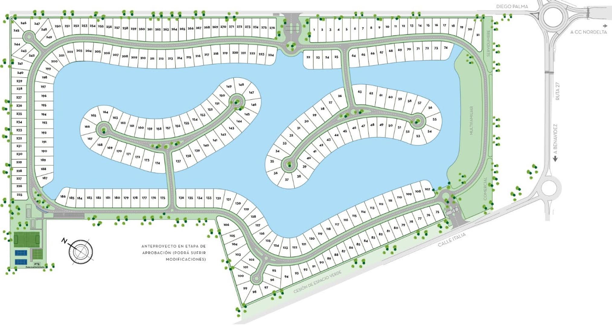 Terreno en Venta en San Pedro Barrio Nautico, USD 115.000