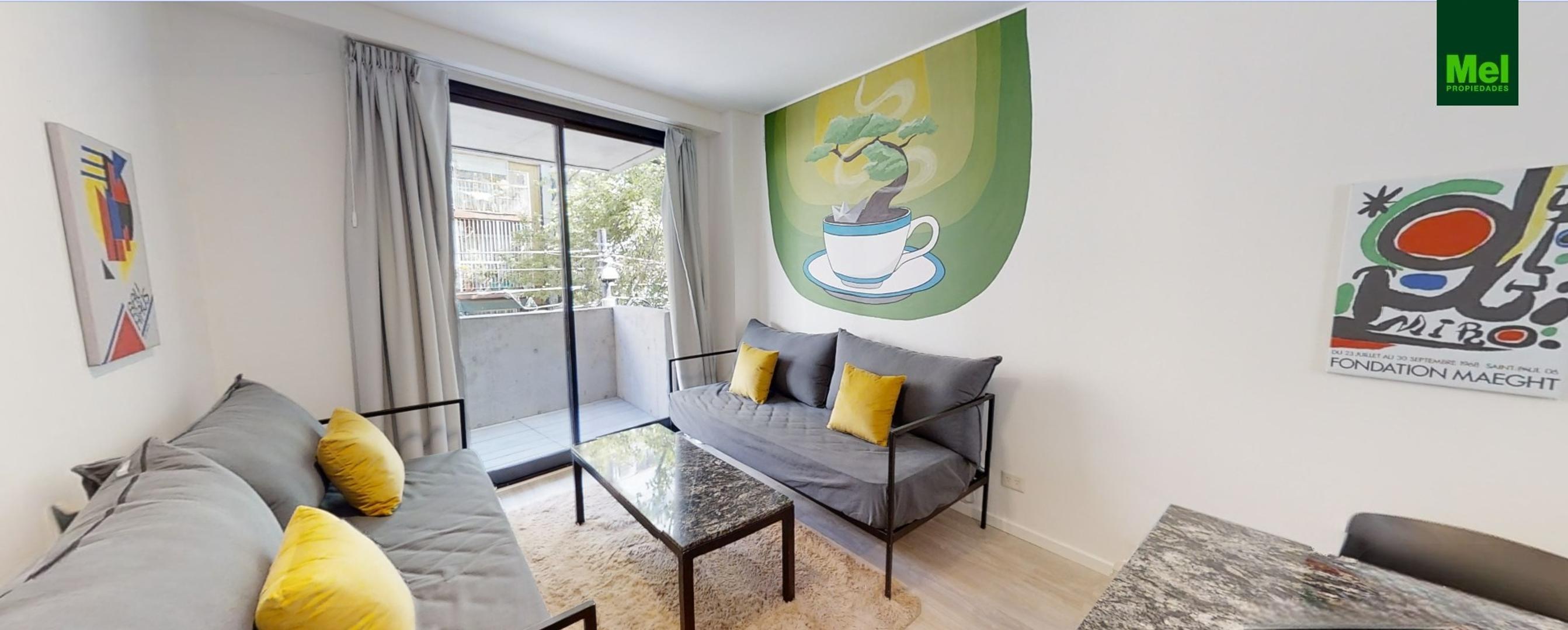 2 ambientes, balcón y patio propio. Palermo | Paraguay 4009