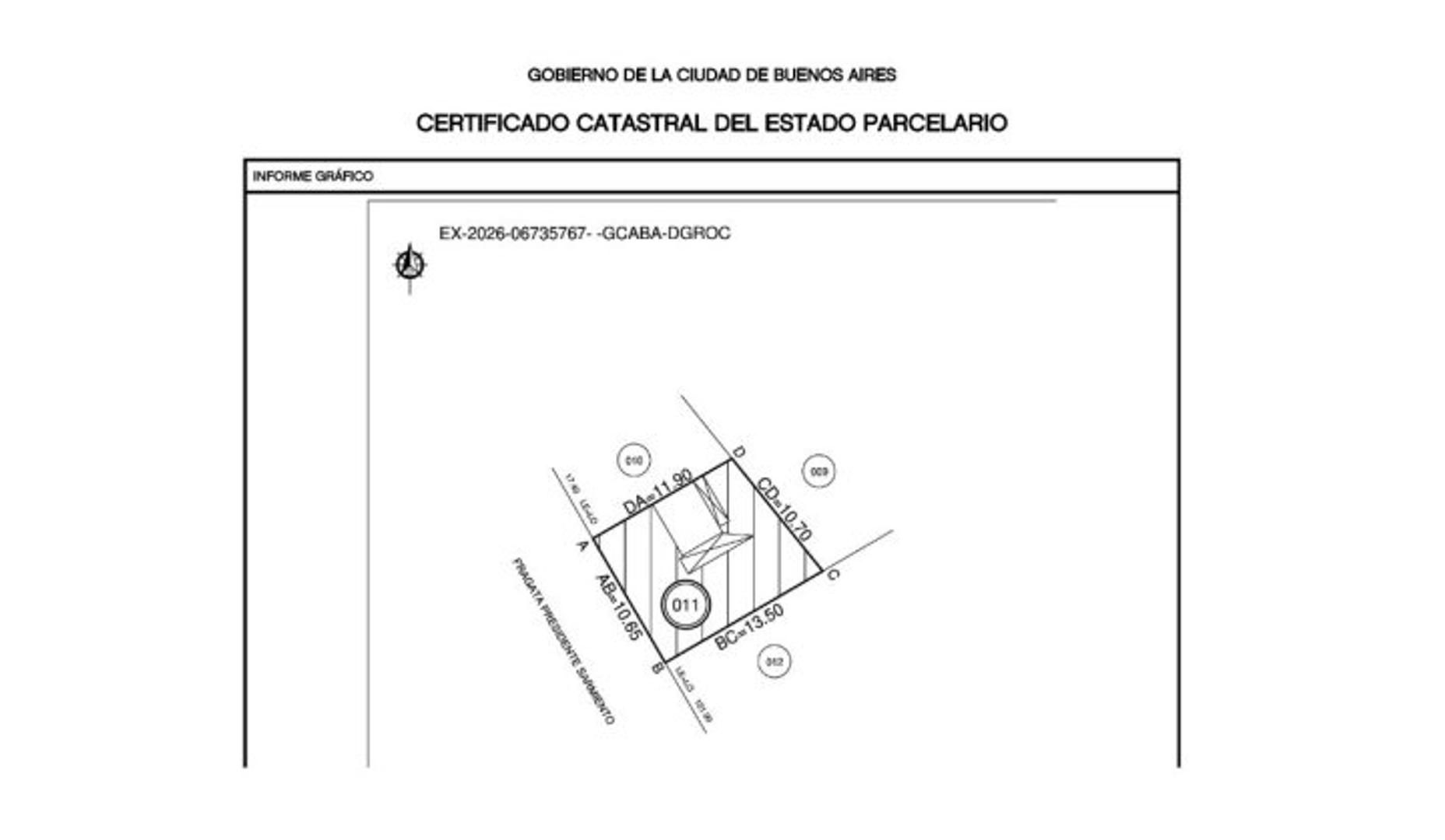 Lote simple frente . Antesquina . Venta Terreno USAM + Enrase . 980m² Vendibles . Caballito