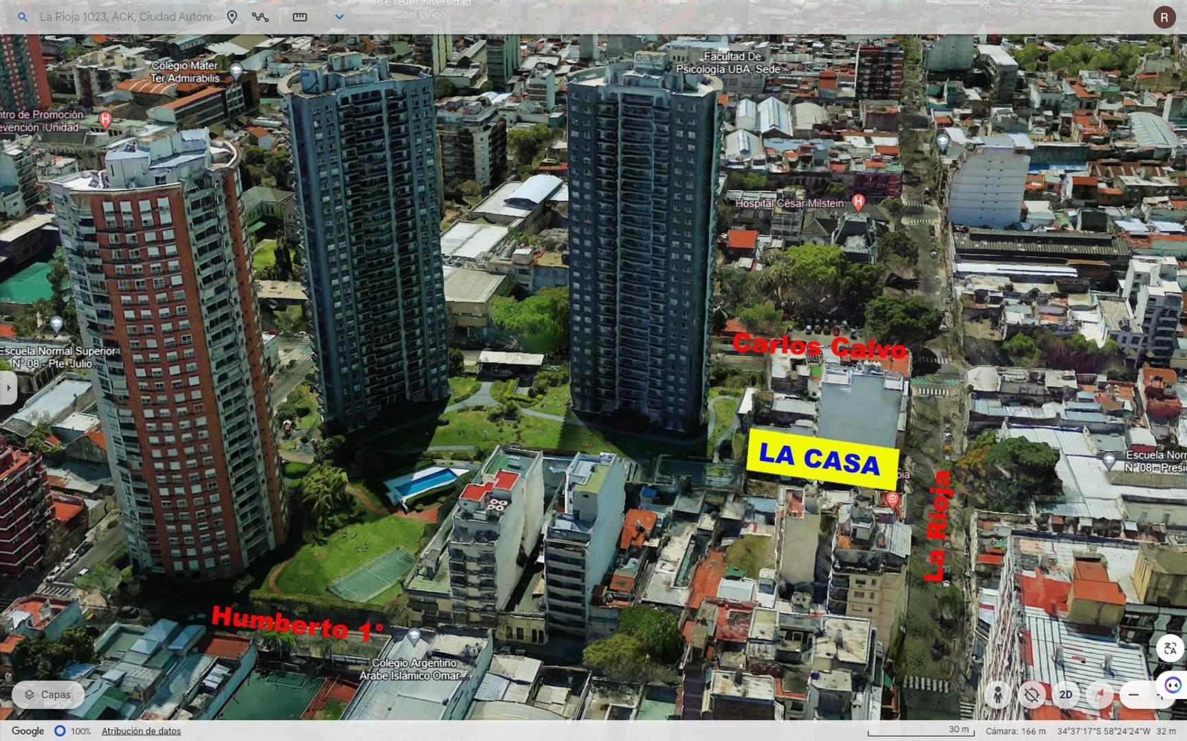 Terreno en Venta 34  mts Fondo