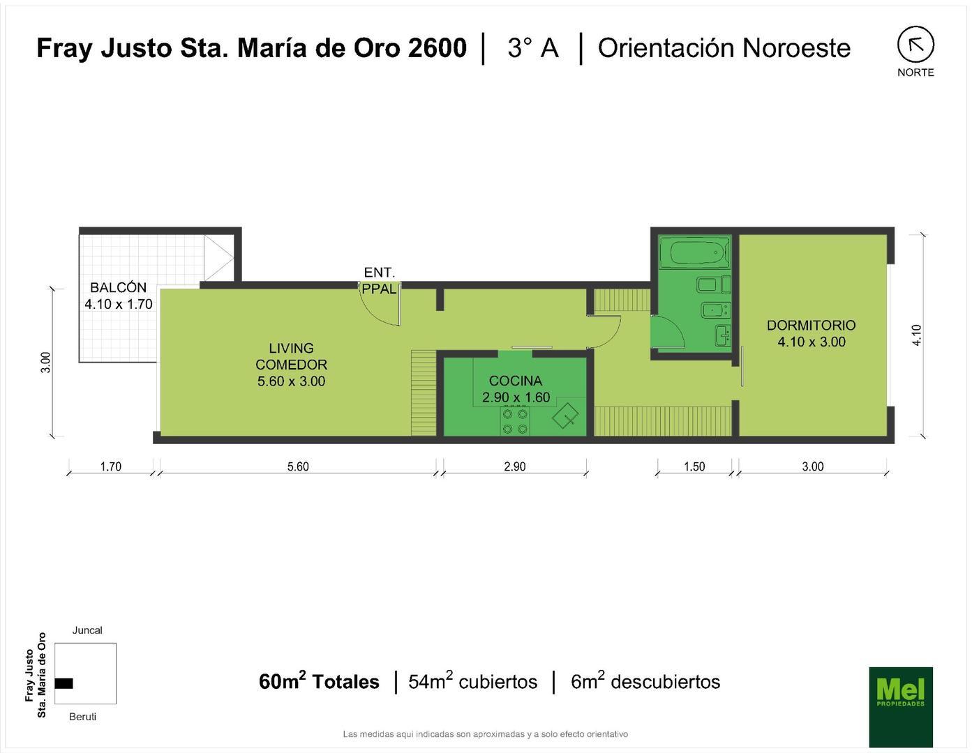 Fray Justo Maria De Oro 2631 , Piso 3
