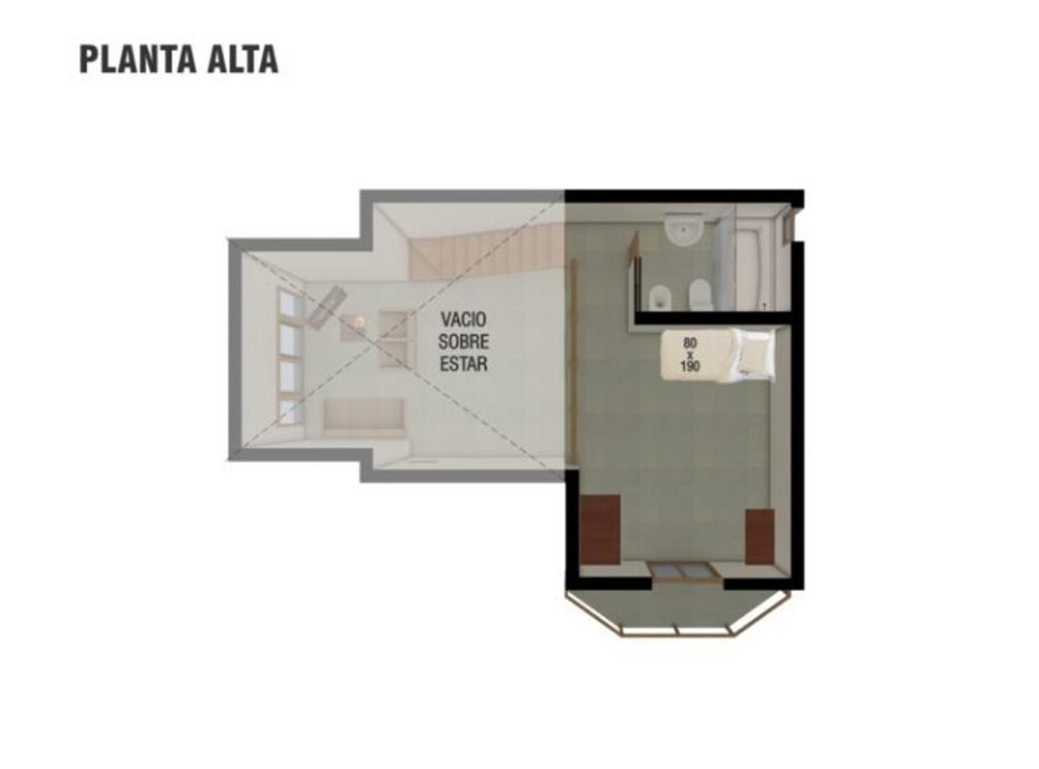 Casa 3 ambientes con 2 baños