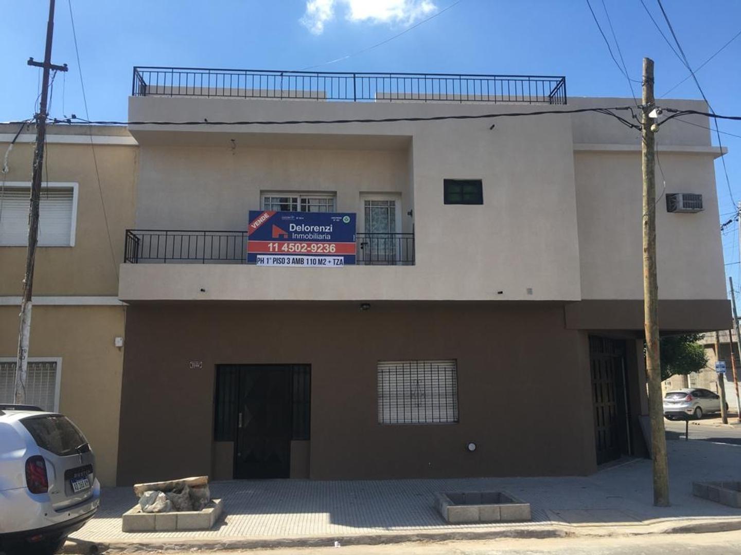 PISO UNICO 3 AMB AMPLIO 1° PISO CON TERRAZA PROPIA