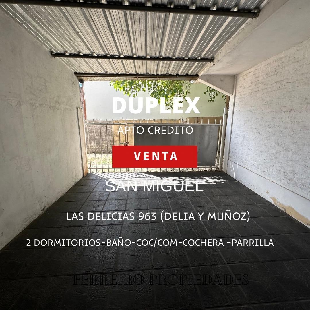 VENTA de DUPLEX APTO CRÉDITO en SAN MIGUEL