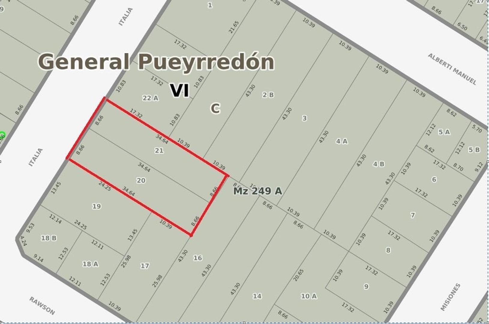 DOS LOTES R4 DONDE FUNCIONA ACTUALMENTE UNA COCHERA