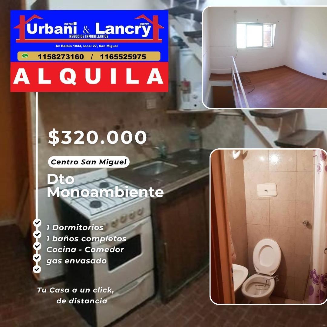 dto dos ambientes en San Miguel
