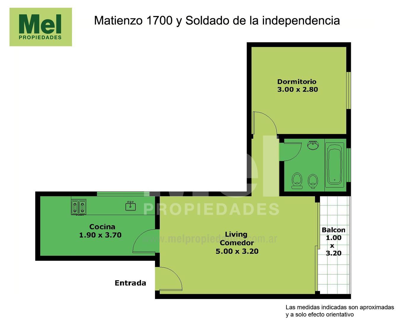 Matienzo 1700, Piso 1