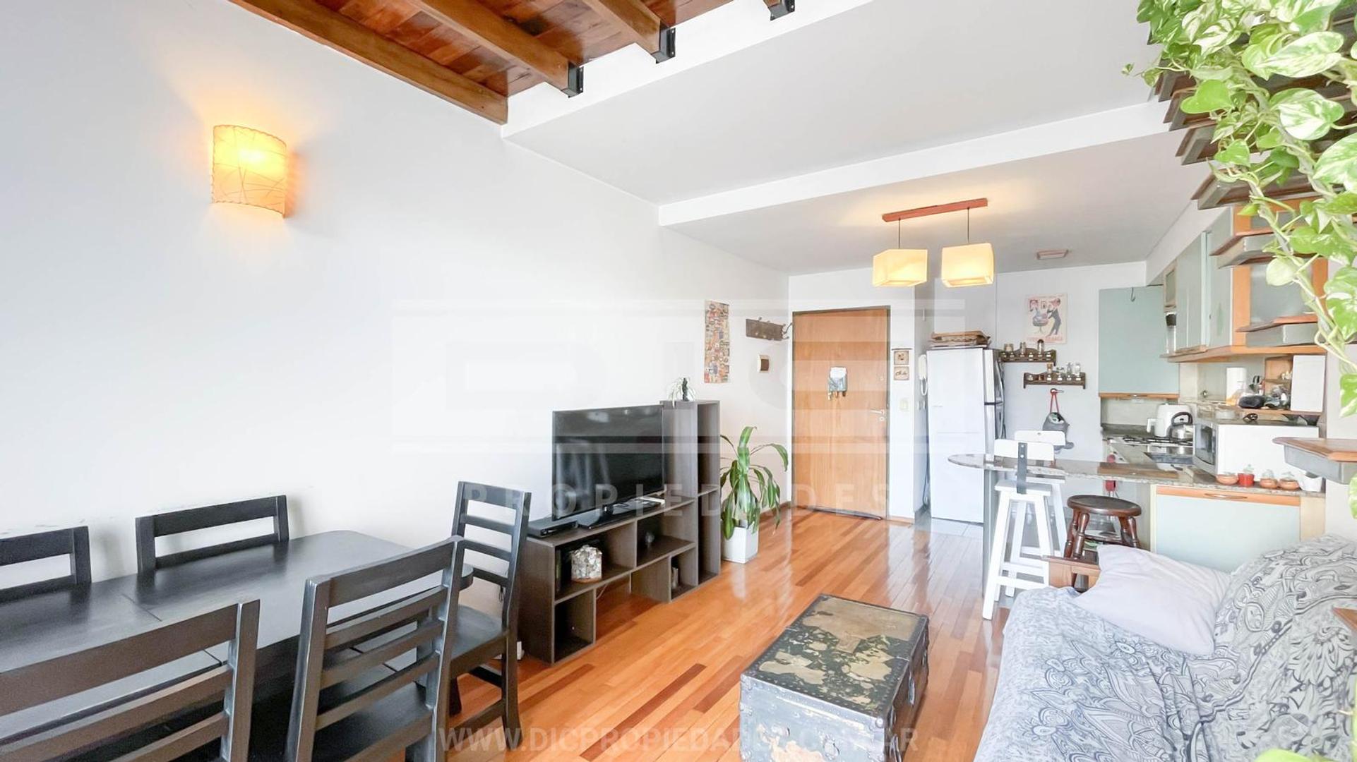 Departamento 2 ambientes con 1 baño