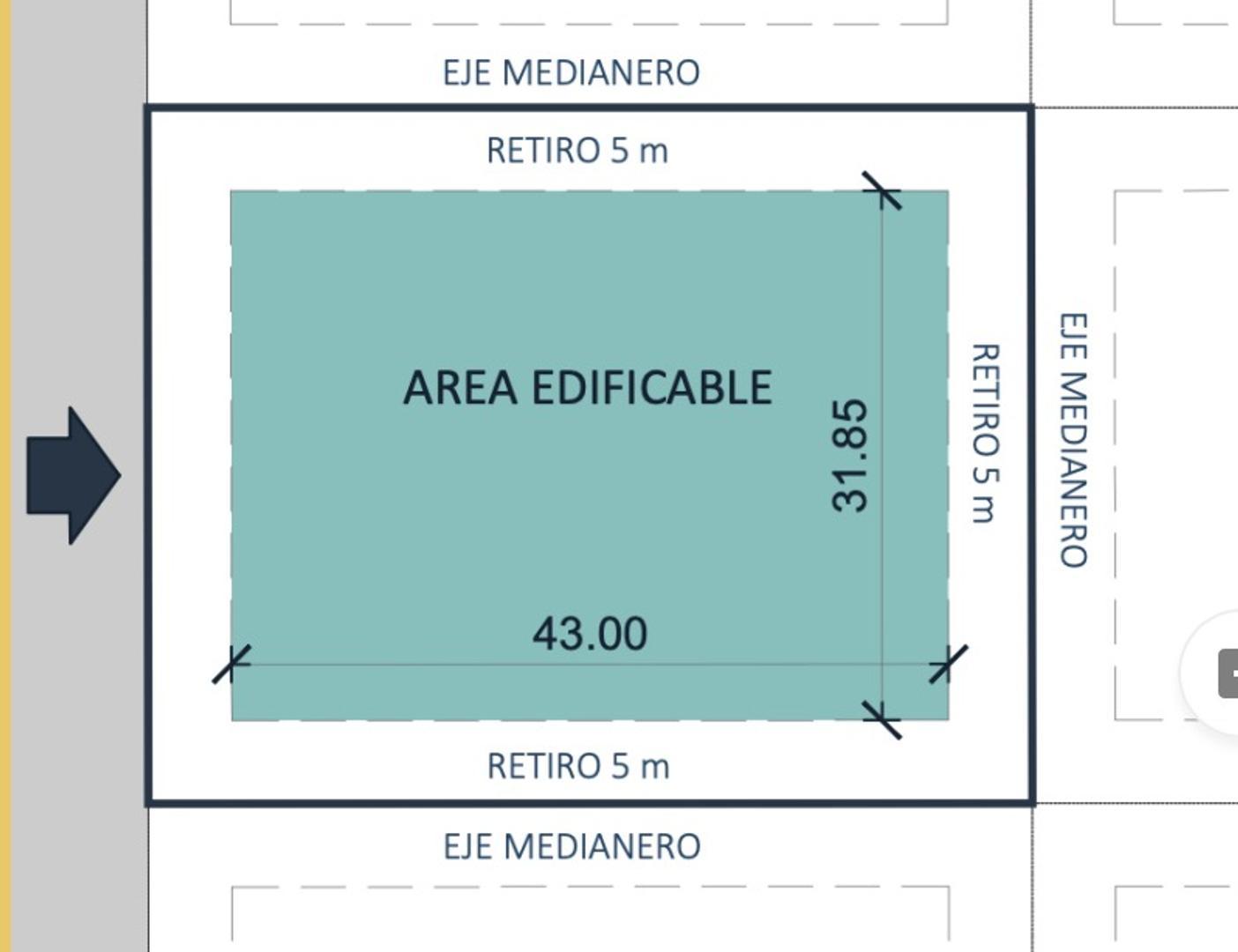 Terreno en Venta de 2218,0 m2