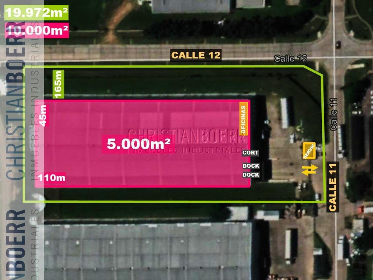 5.000m logísticos - Parque Ind Pilar - Docks de carga.