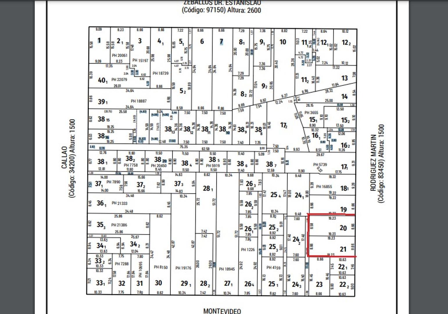 RODRIGUEZ 1500 TERRENO VENTA