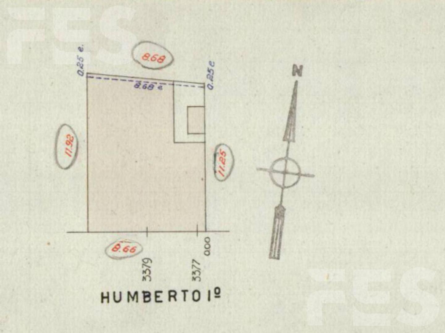 Terreno en  Venta en Boedo Humberto Primo 3400