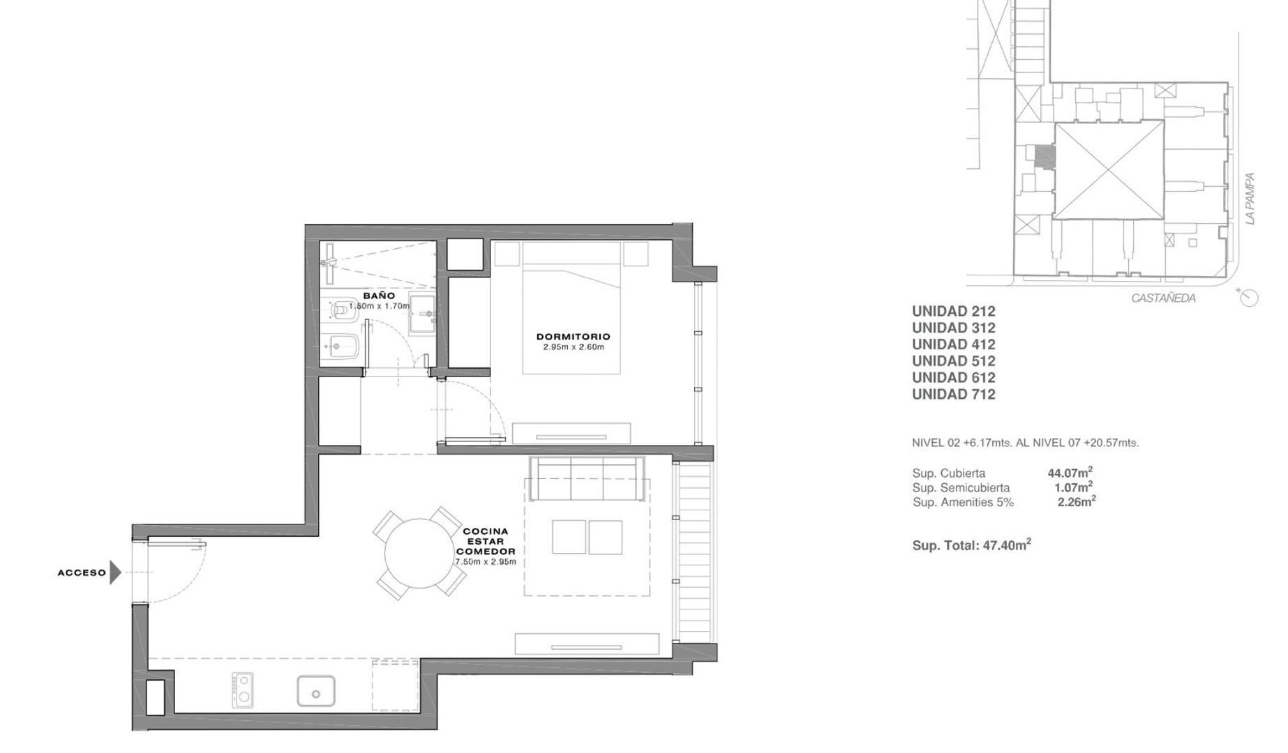 Depto 2 amb en DePampa full amenities - Exclusivo