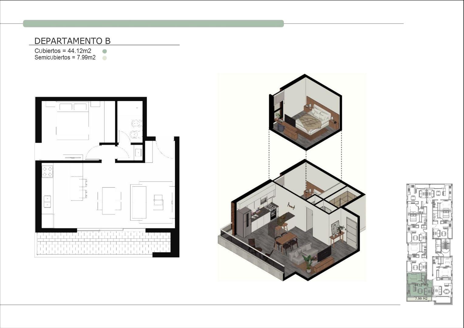 Departamento en Venta al Oeste