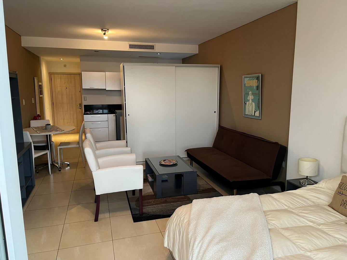 Monoambiente amoblado con vista a la bahia