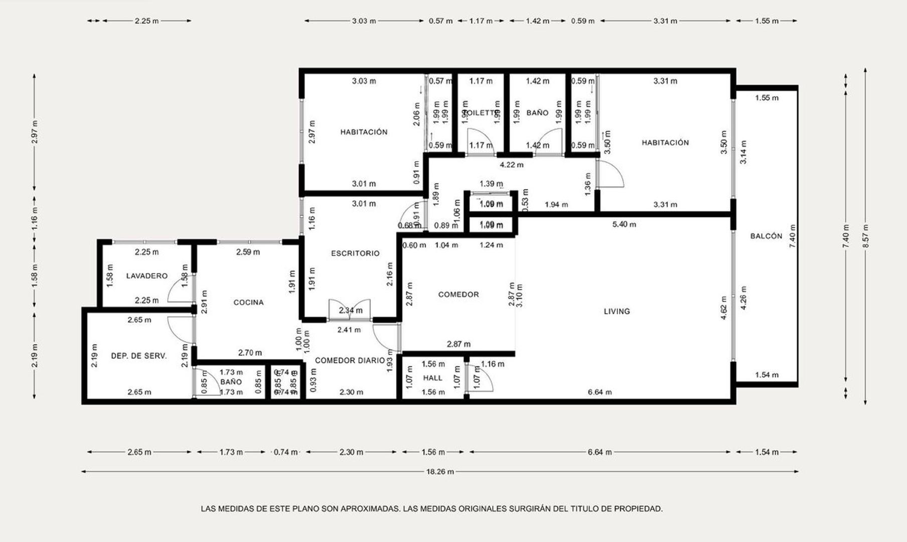 Departamento en Venta de 3 dormitorios