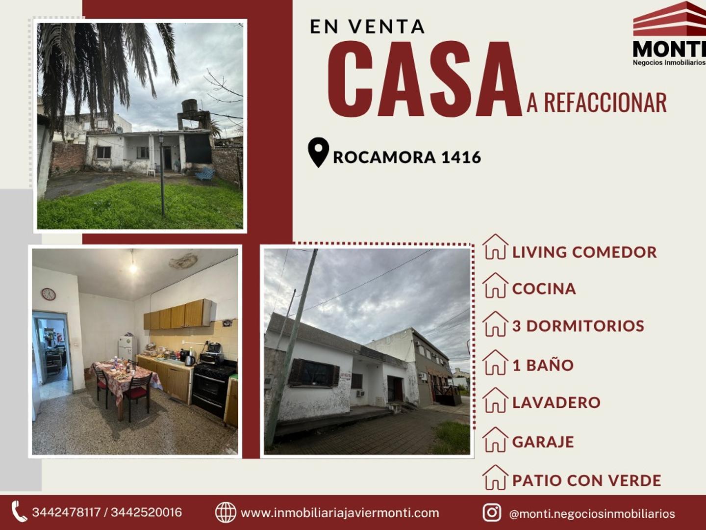 CASA EN VENTA - Calle Rocamora