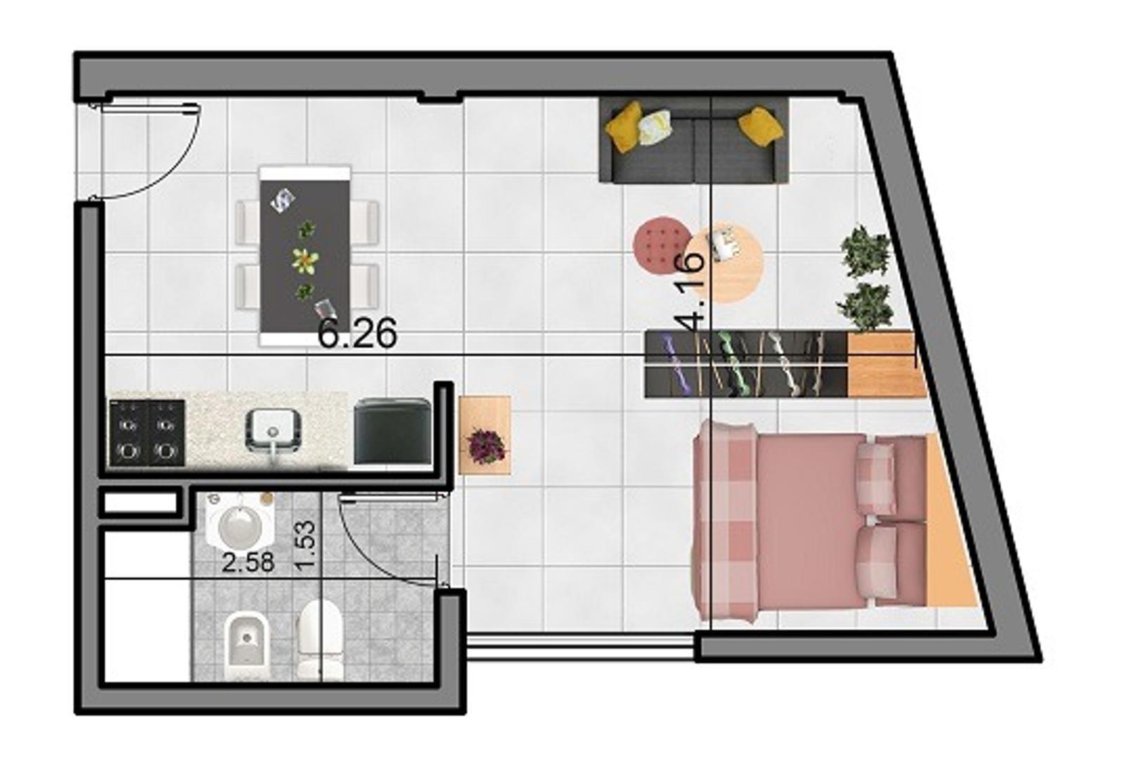 Departamento en Venta Apto profesional