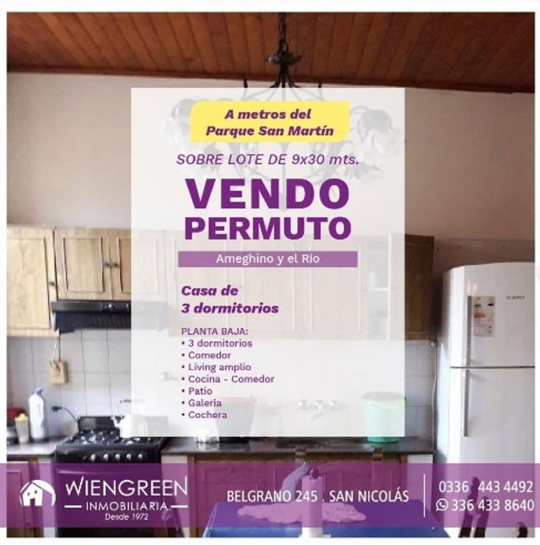 Vendo o permuto casa de 3 dormitorios con vista al Rio