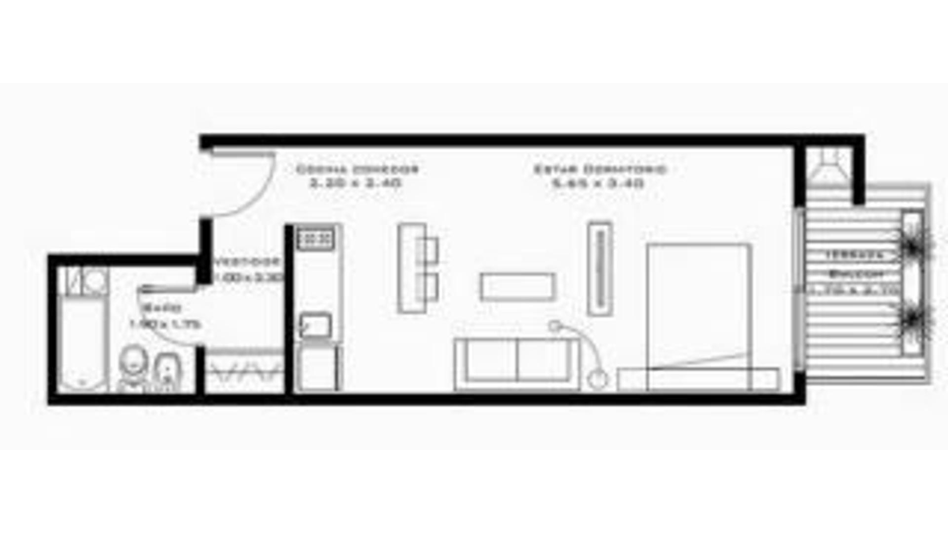 Departamento en Alquiler Temporal en Belgrano, USD 800